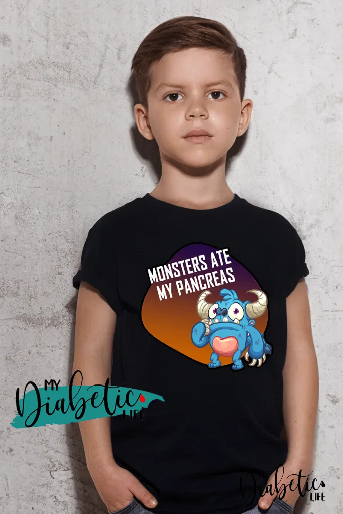 Monsters ate my pancreas - Kids Unisex T-Shirts