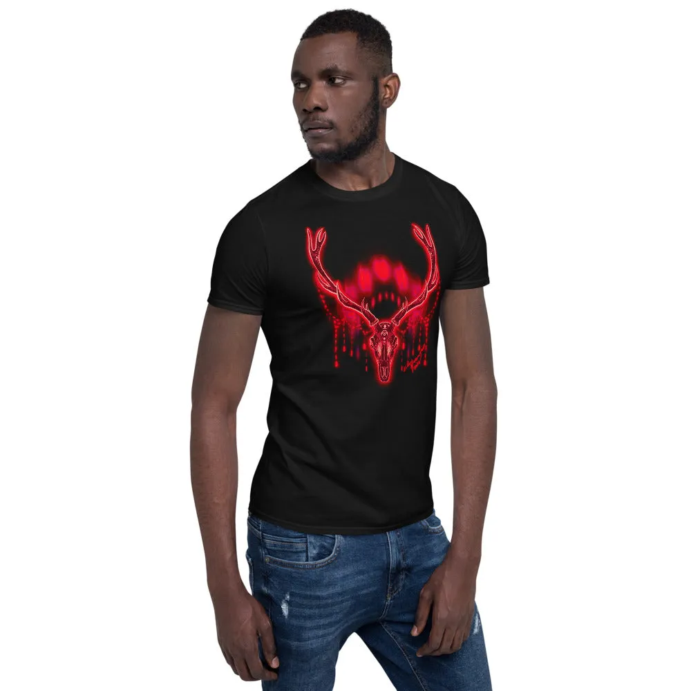 Moon Deer Red Unisex T-Shirt