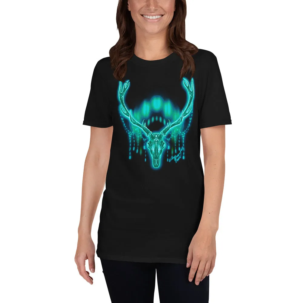 Moon Deer Teal Unisex T-Shirt