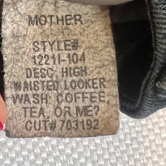 Mother high waisted looker in coffee tea or me 31