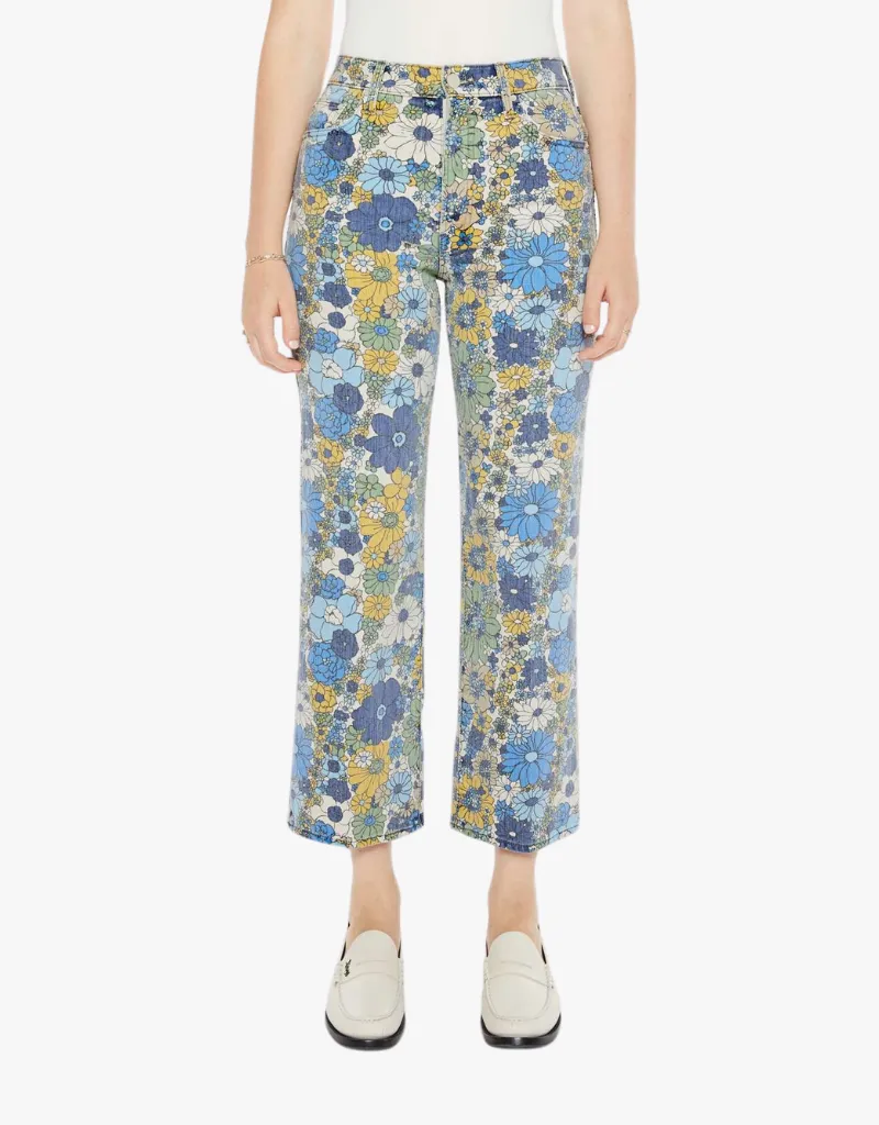Mother The Rambler Zip Ankle Jeans in Dirtbike Flowers