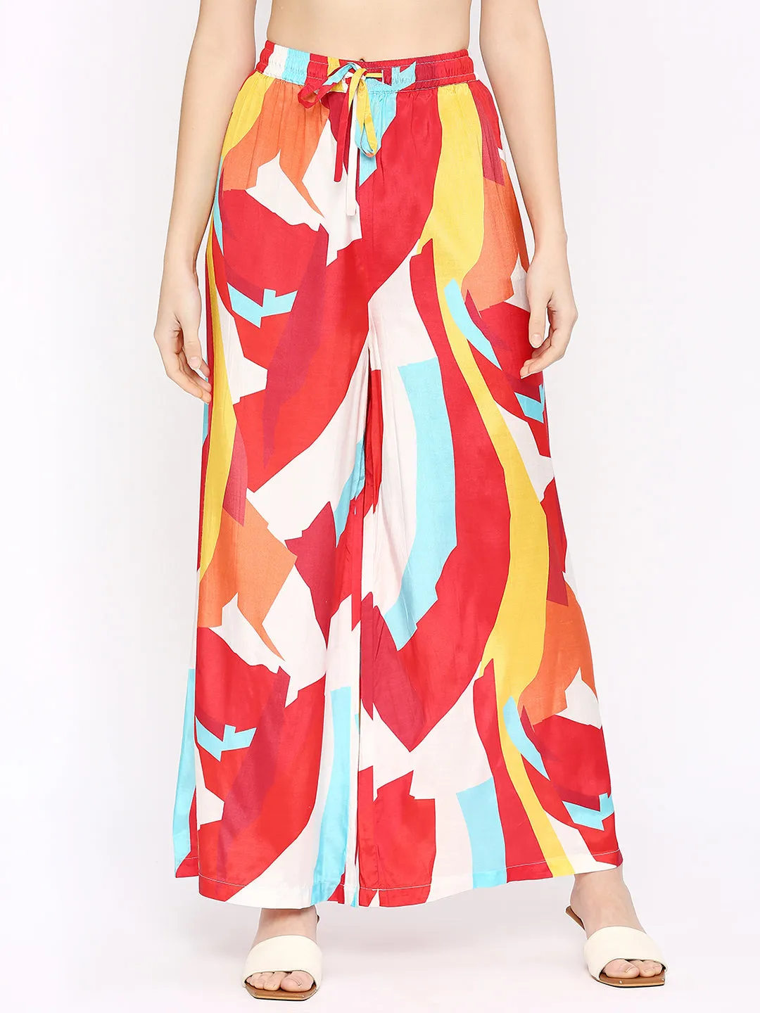 Multicolored Abstract Printed Co-Ord Set