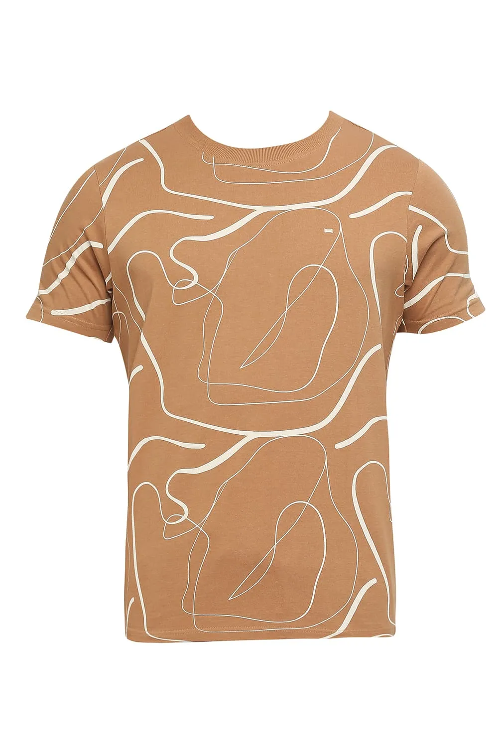 Muscle Fit Cotton Printed Crew T-shirts