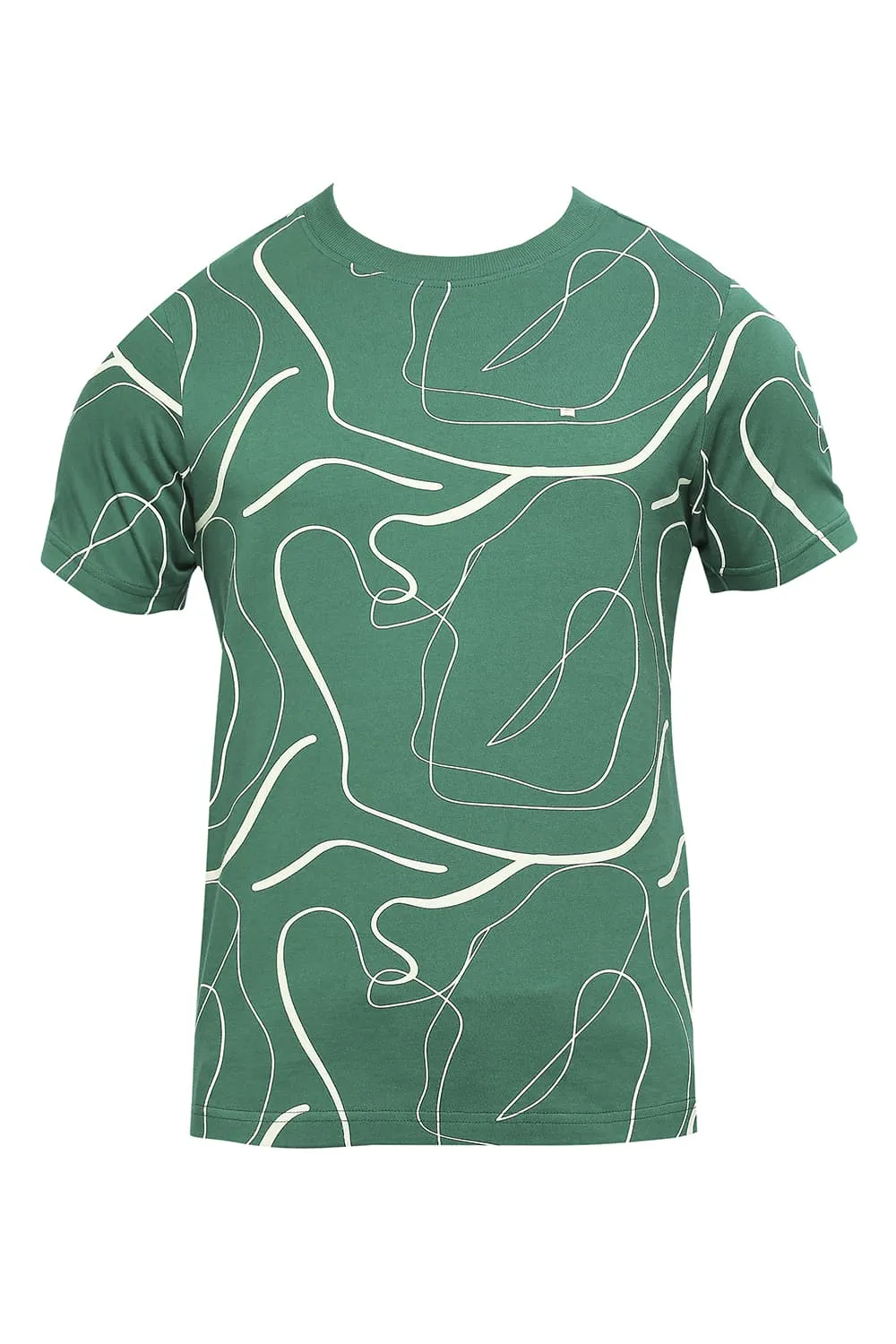 Muscle Fit Cotton Printed Crew T-shirts