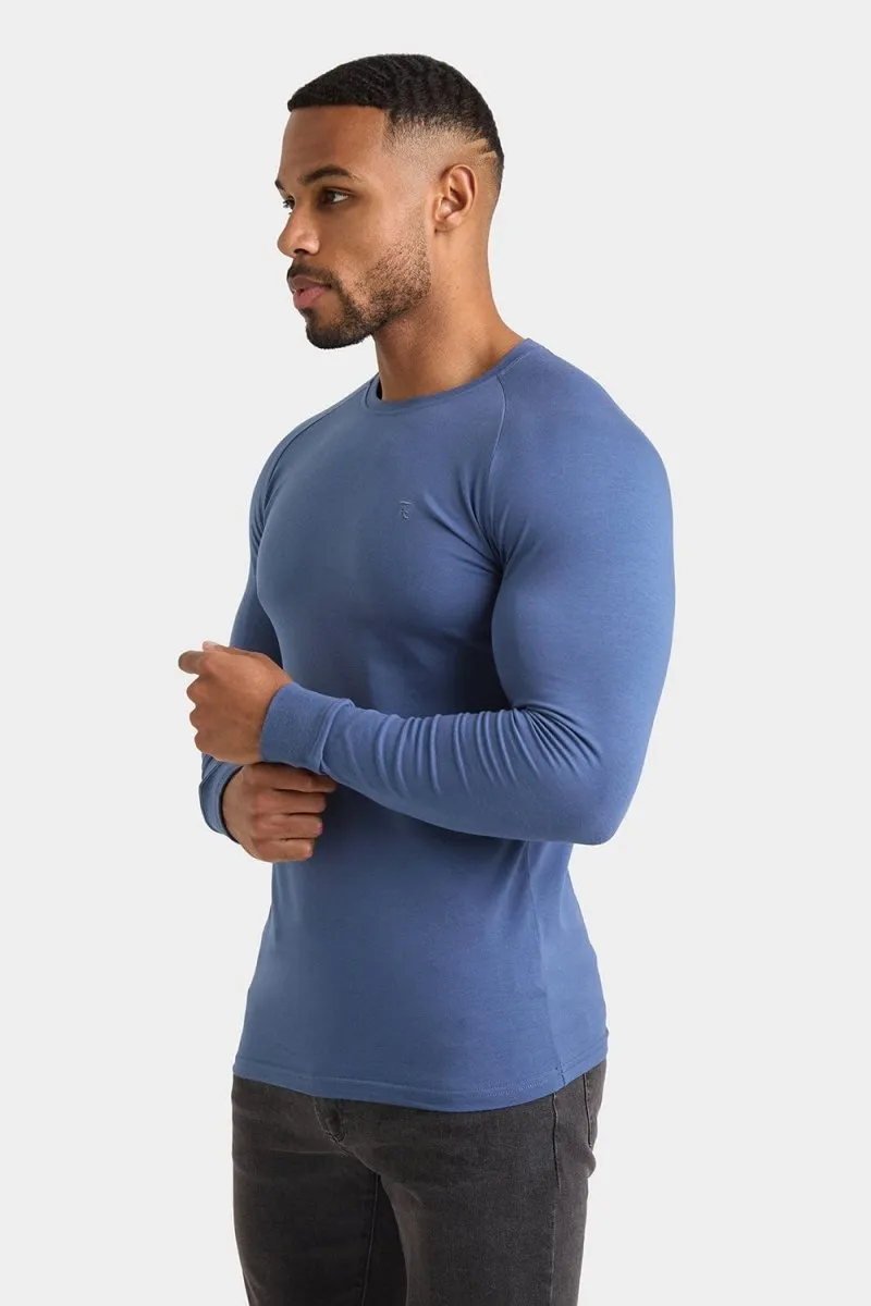 Muscle Fit T-Shirt in Denim Blue