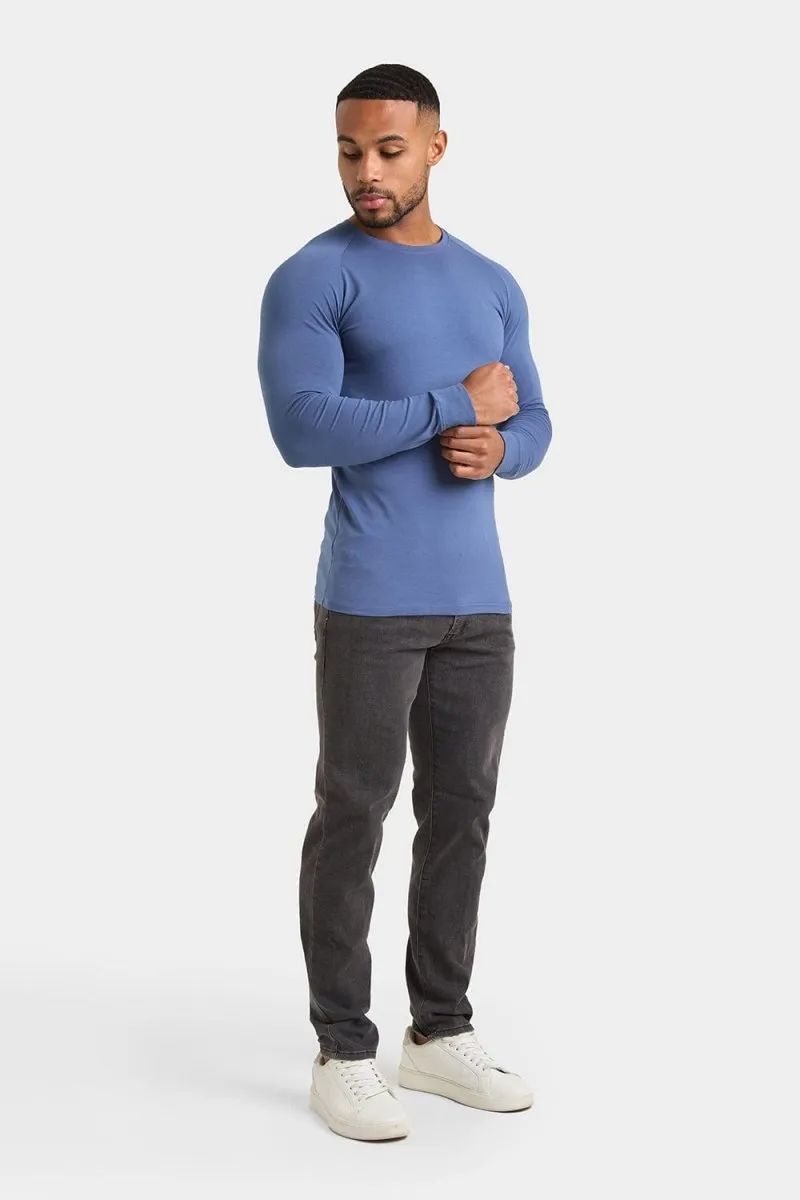 Muscle Fit T-Shirt in Denim Blue