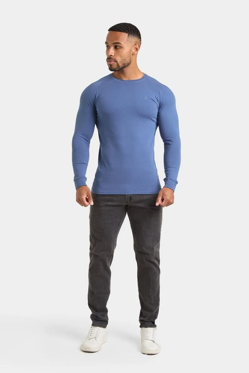 Muscle Fit T-Shirt in Denim Blue