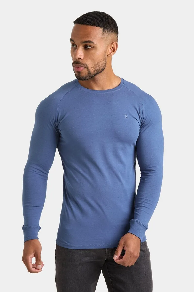 Muscle Fit T-Shirt in Denim Blue