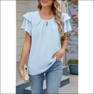 Myosotis Layered Ruffle Sleeve: Fashionista  💀