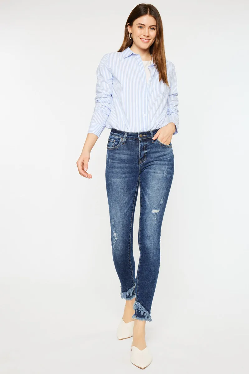 Nala Mid Rise Ankle Skinny Jeans
