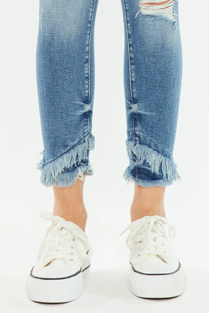 Nala Mid Rise Ankle Skinny Jeans