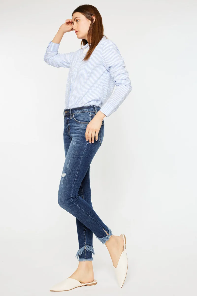 Nala Mid Rise Ankle Skinny Jeans