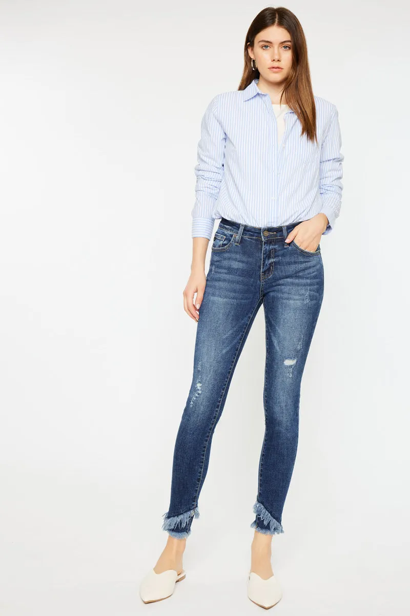 Nala Mid Rise Ankle Skinny Jeans