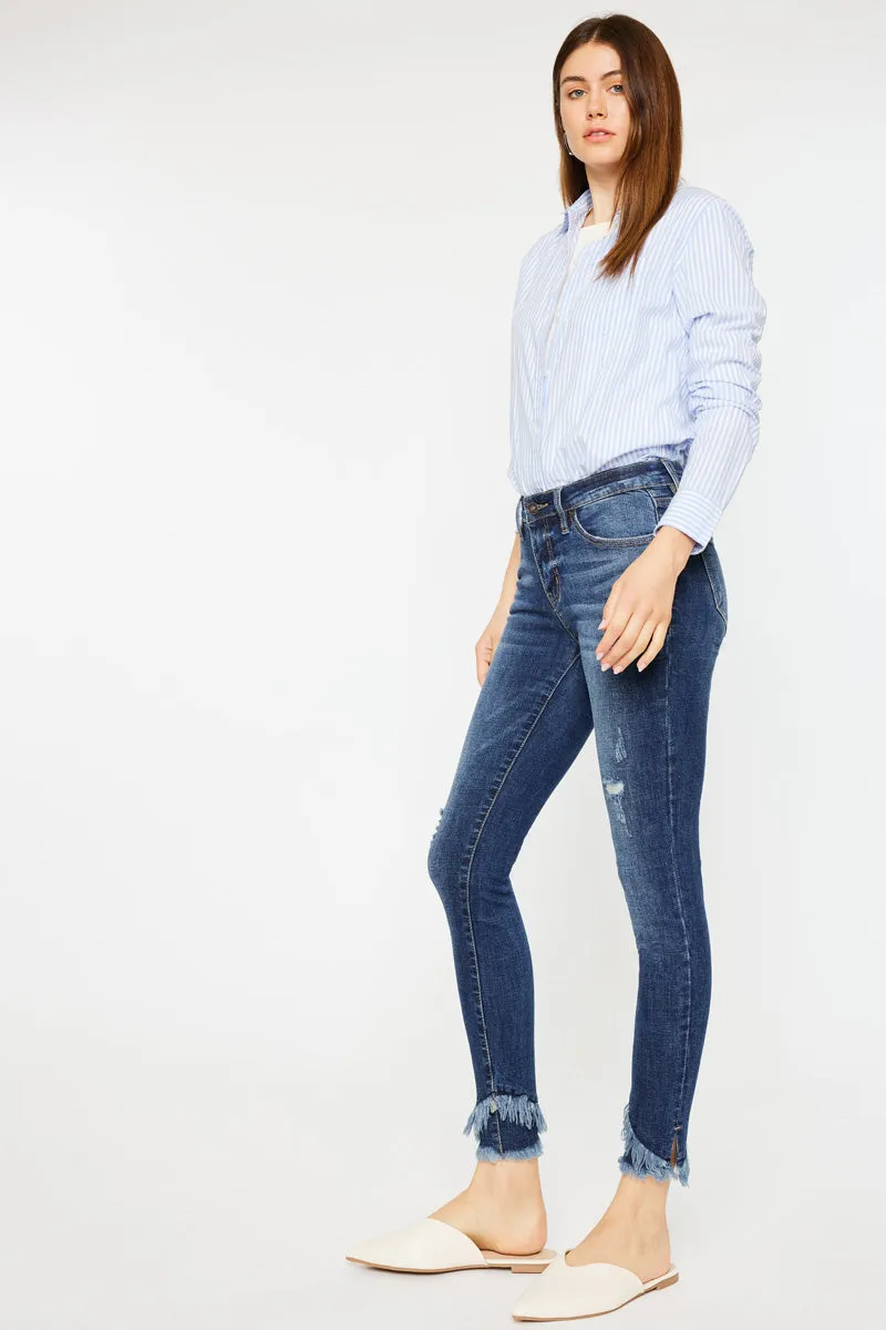 Nala Mid Rise Ankle Skinny Jeans