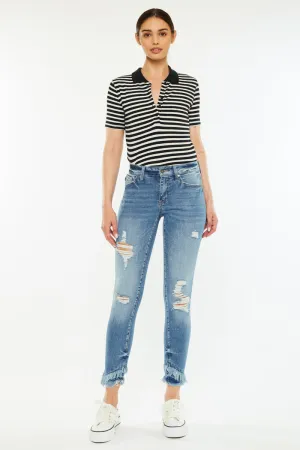 Nala Mid Rise Ankle Skinny Jeans