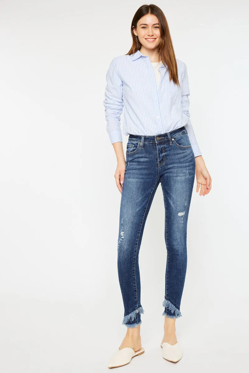 Nala Mid Rise Ankle Skinny Jeans