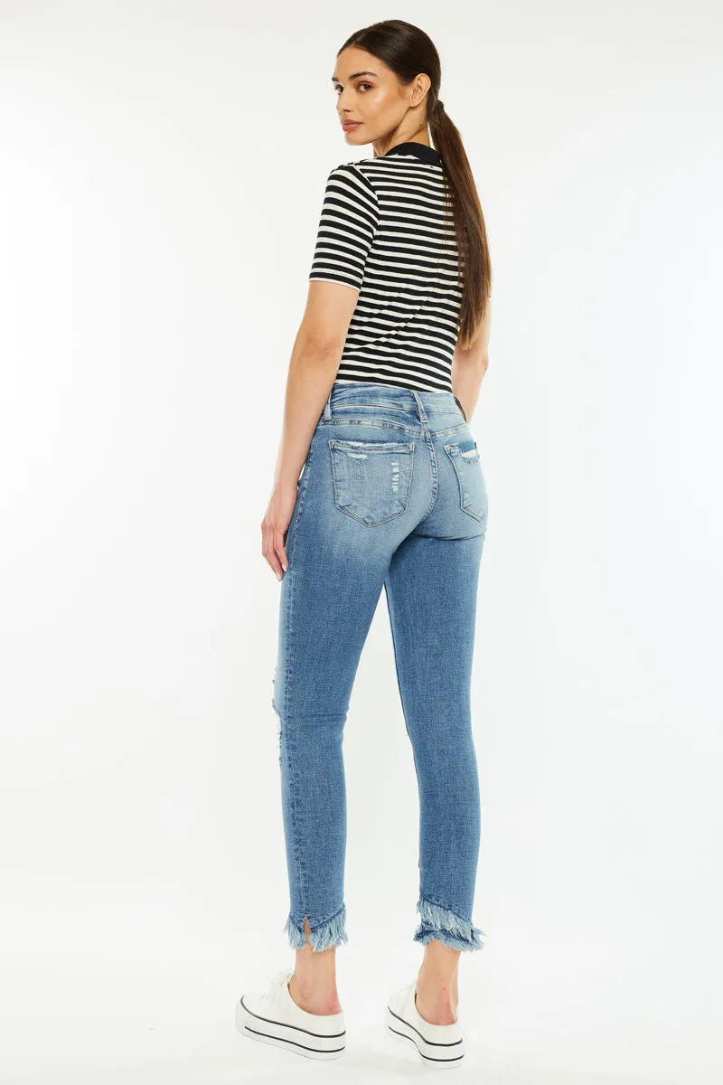 Nala Mid Rise Ankle Skinny Jeans
