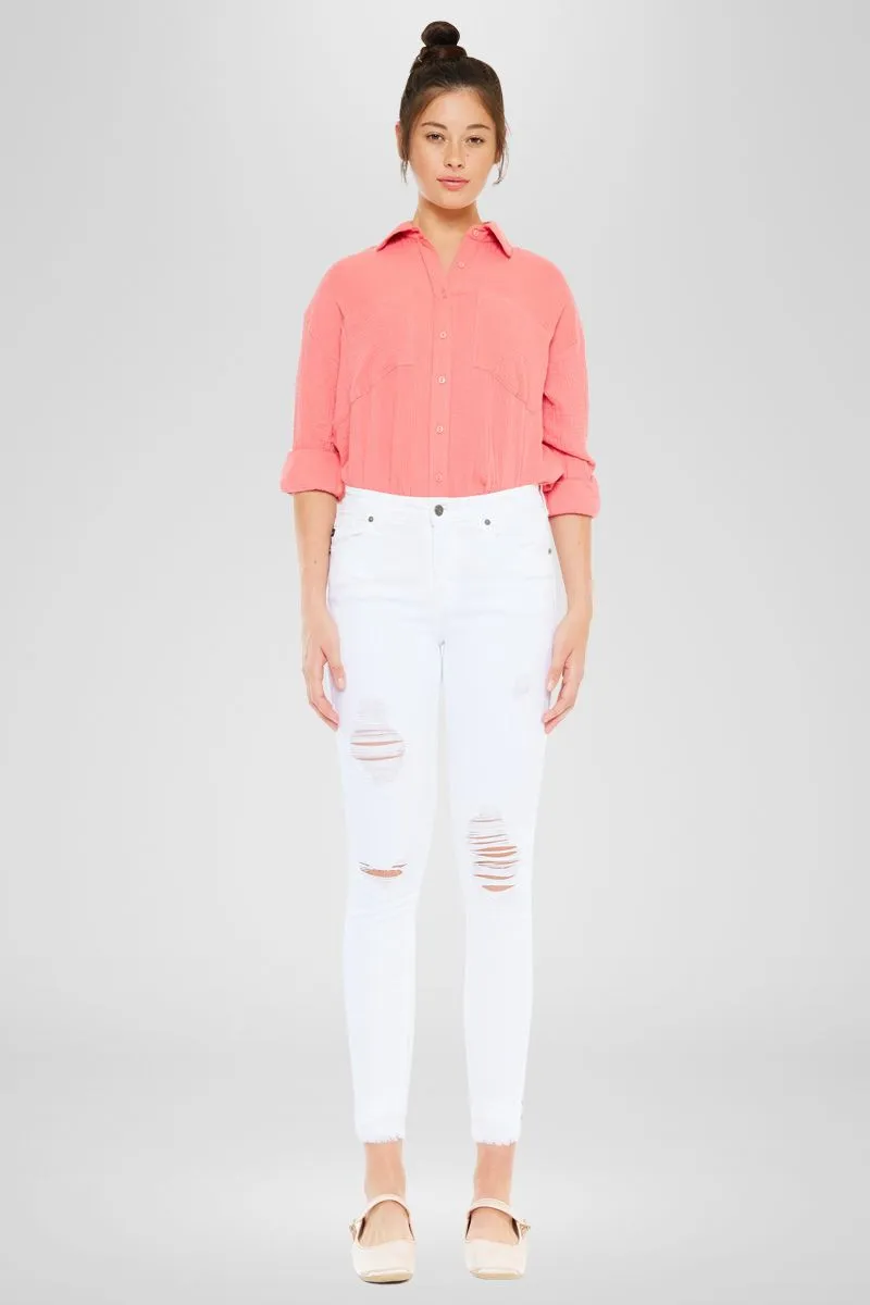 Nala Mid Rise Ankle Skinny Jeans
