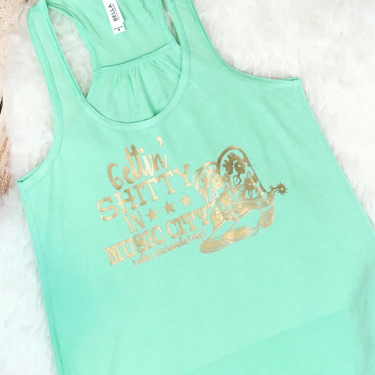 Nashville Bachelorette Customized Shirts: Getting Sh*tty in Music City