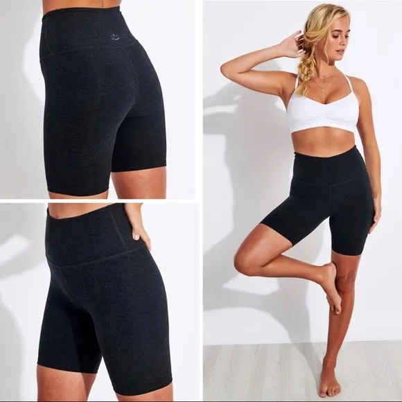 New Beyond Yoga Spacedye Shorts Dark Night $68 S