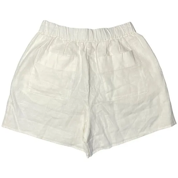 NEW Everlane The Linen Easy Short Womens XS White