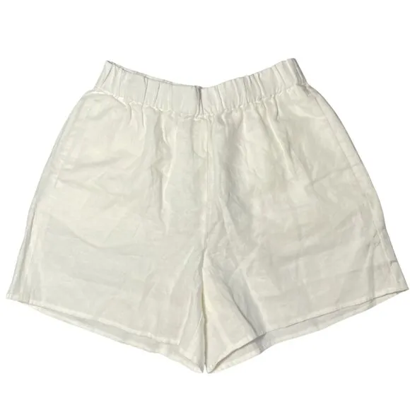 NEW Everlane The Linen Easy Short Womens XS White