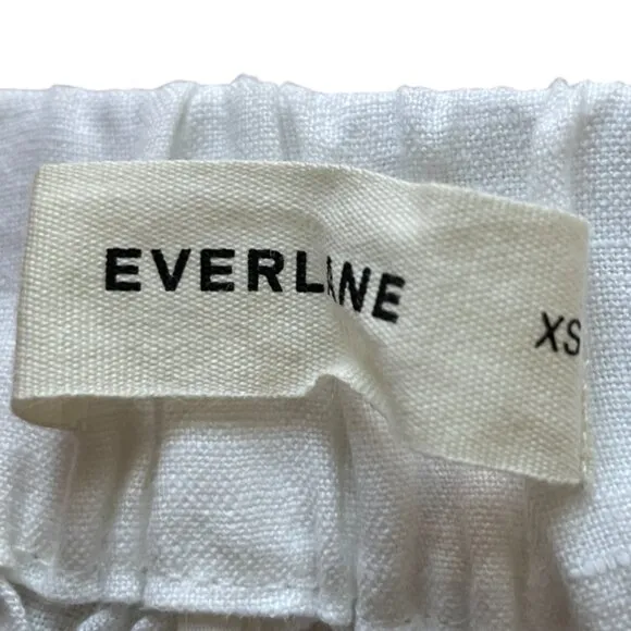 NEW Everlane The Linen Easy Short Womens XS White