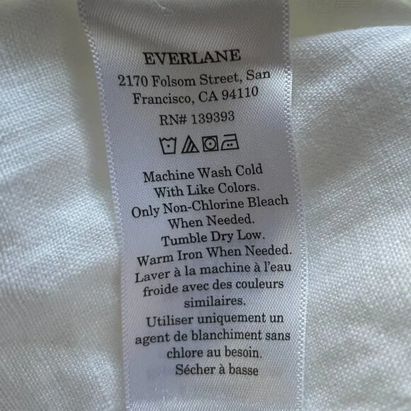 NEW Everlane The Linen Easy Short Womens XS White