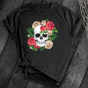 New Floral Skull Tee