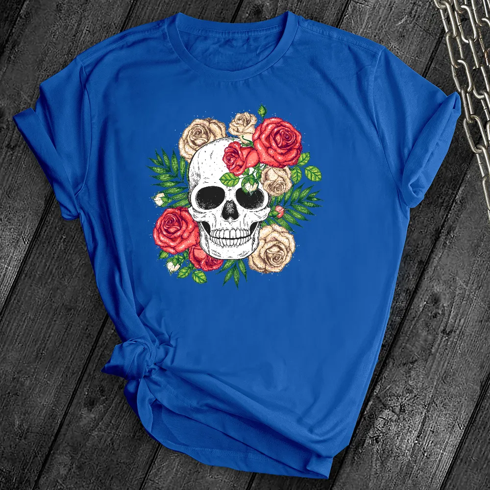 New Floral Skull Tee