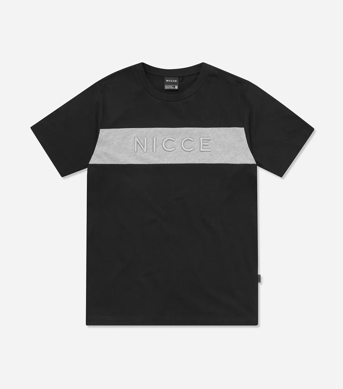 Nicce Mercury Stripe T-Shirt Black