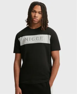 Nicce Mercury Stripe T-Shirt Black