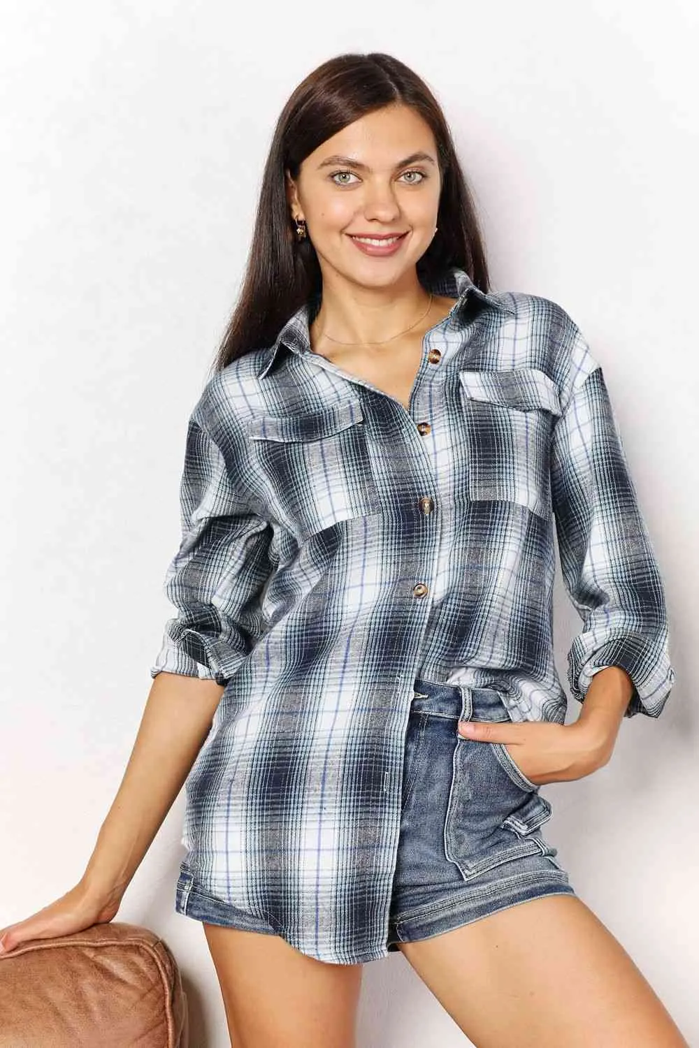 Noah Plaid Dropped Shoulder Shirt