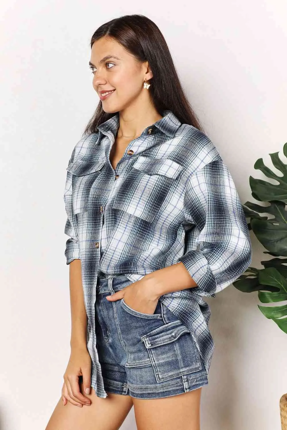 Noah Plaid Dropped Shoulder Shirt