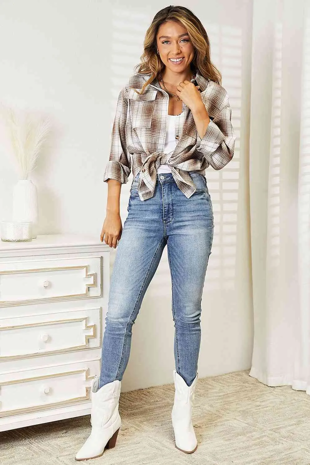 Noah Plaid Dropped Shoulder Shirt