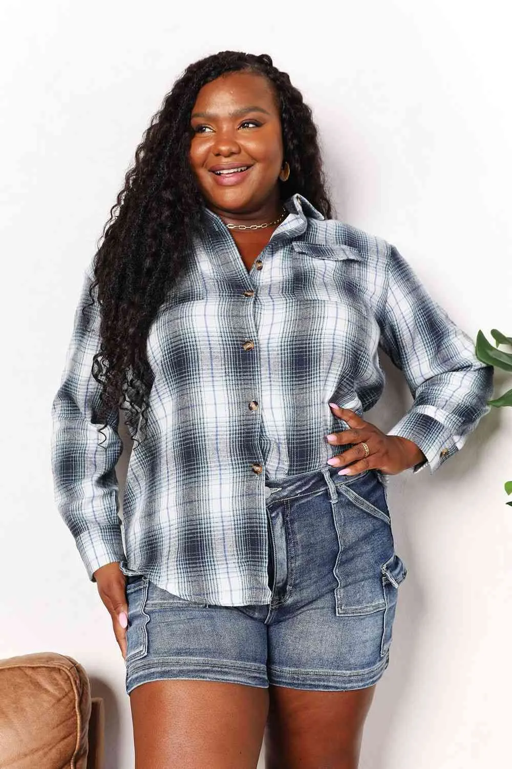 Noah Plaid Dropped Shoulder Shirt