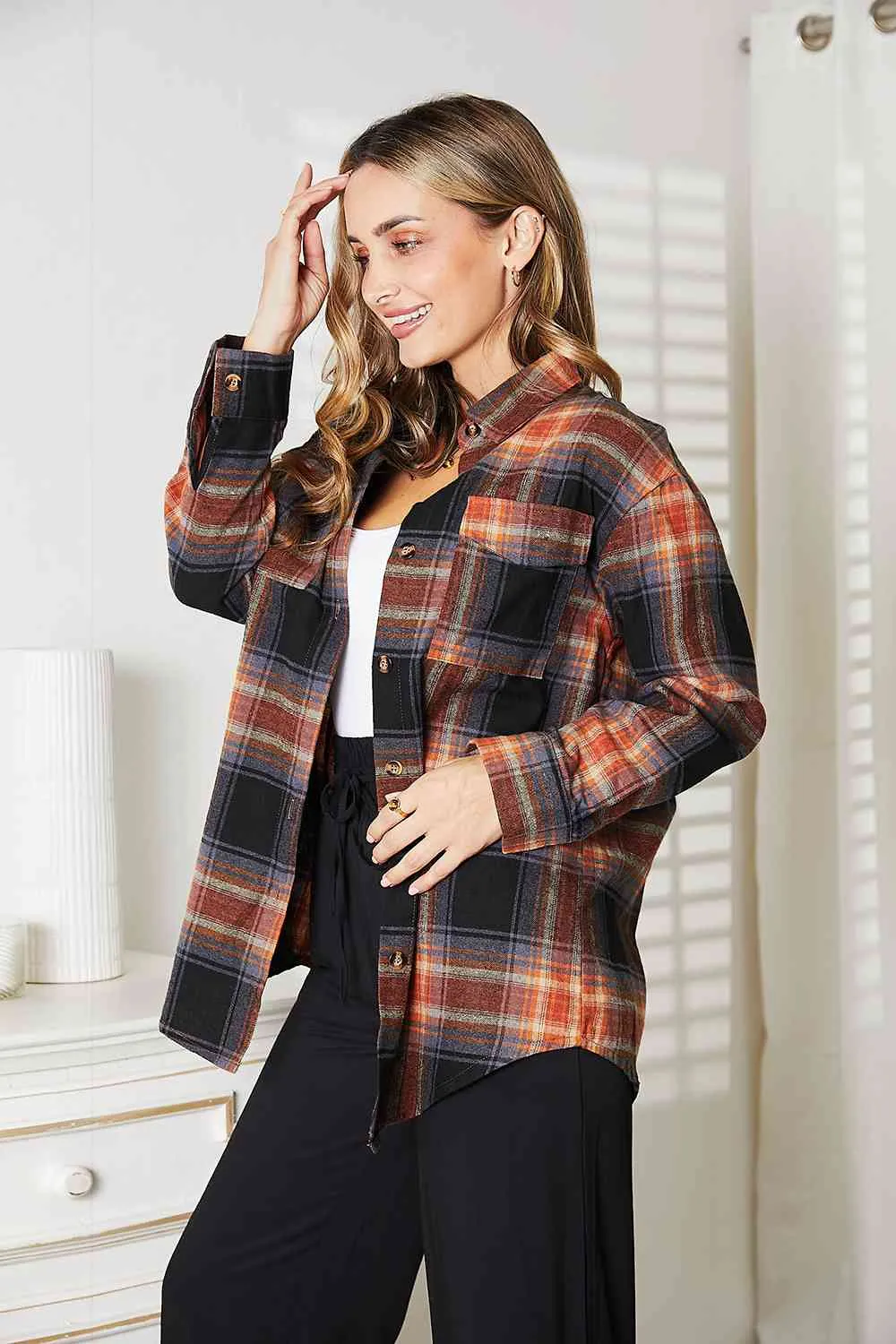 Noah Plaid Dropped Shoulder Shirt