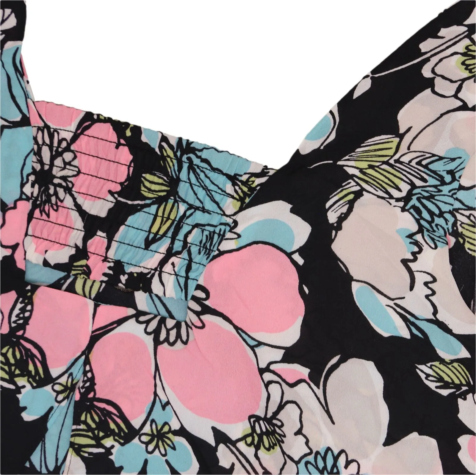 Notations Women's Plus Size Floral V-Neck Layered Tank Top Blouse