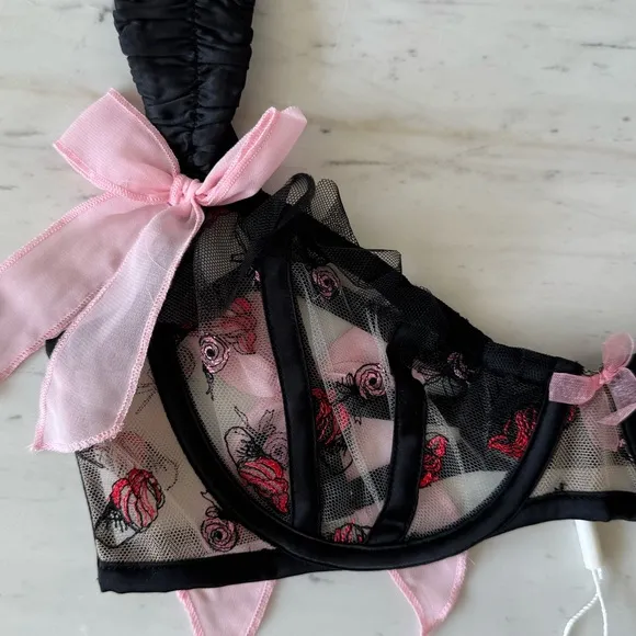 NWT for love and lemons rosie bow underwire bra 🍭