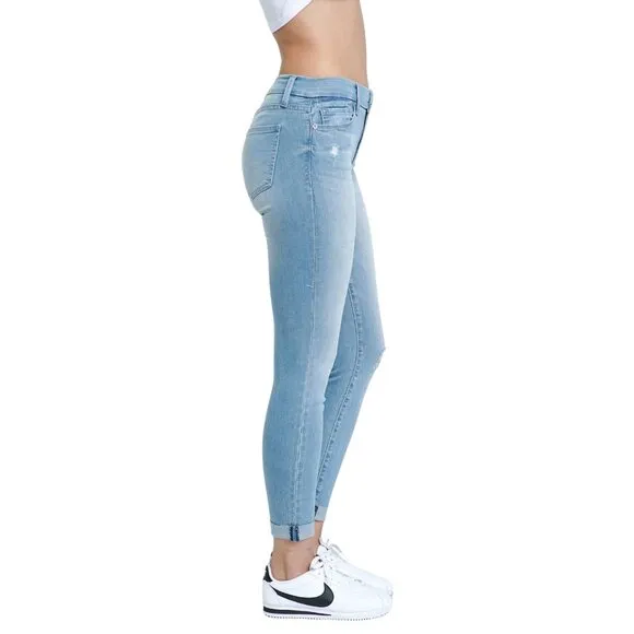 NWT Pistola Freja Mid Rise Stretch Crop Skinny Jeans in Shangri-La Sz. 33