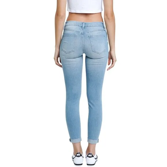 NWT Pistola Freja Mid Rise Stretch Crop Skinny Jeans in Shangri-La Sz. 33