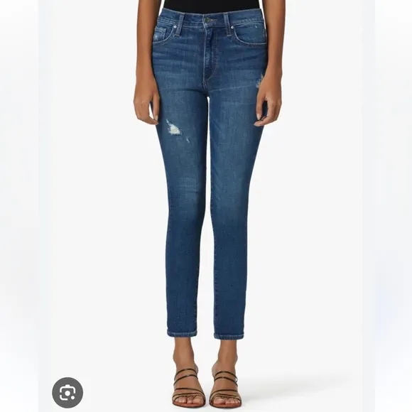NWT Size 24 Joe's Jeans The Lara Mid Rise Straight Ankle