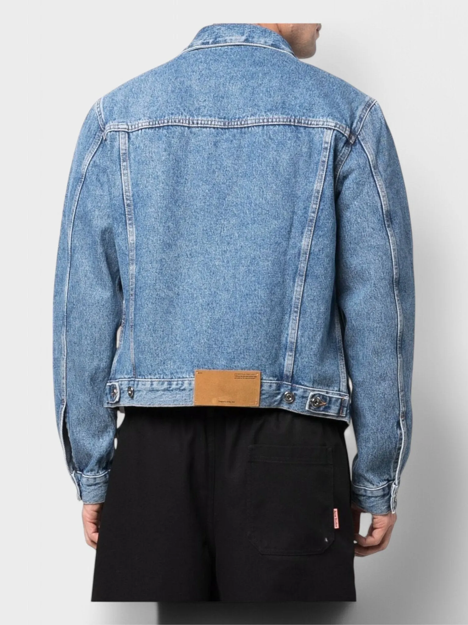 Off-White Indust Slim Denim Jacket Medium Blue