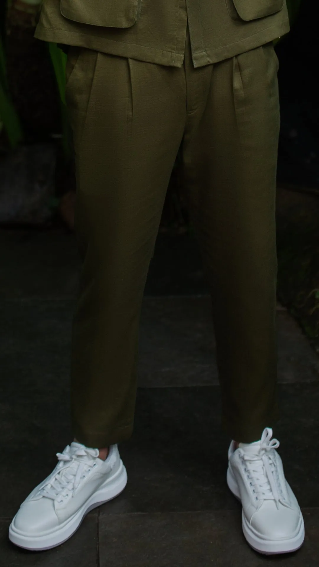 Olive Green CO-ORD Set For Men