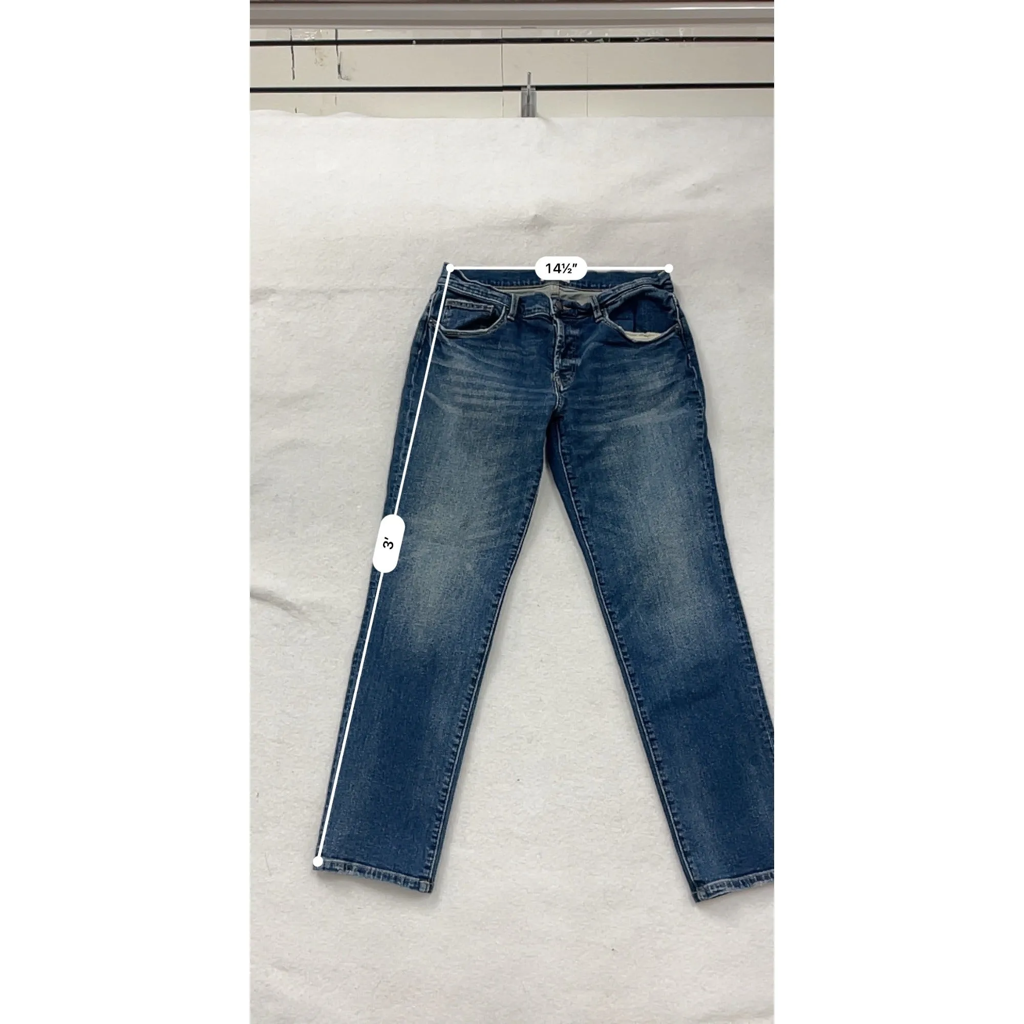 Oliver Logan Womens Mid-Rise Denim Blue Jeans #8127