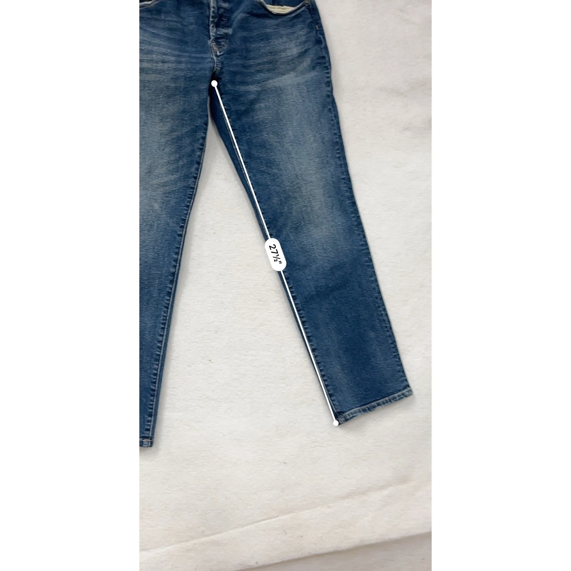 Oliver Logan Womens Mid-Rise Denim Blue Jeans #8127