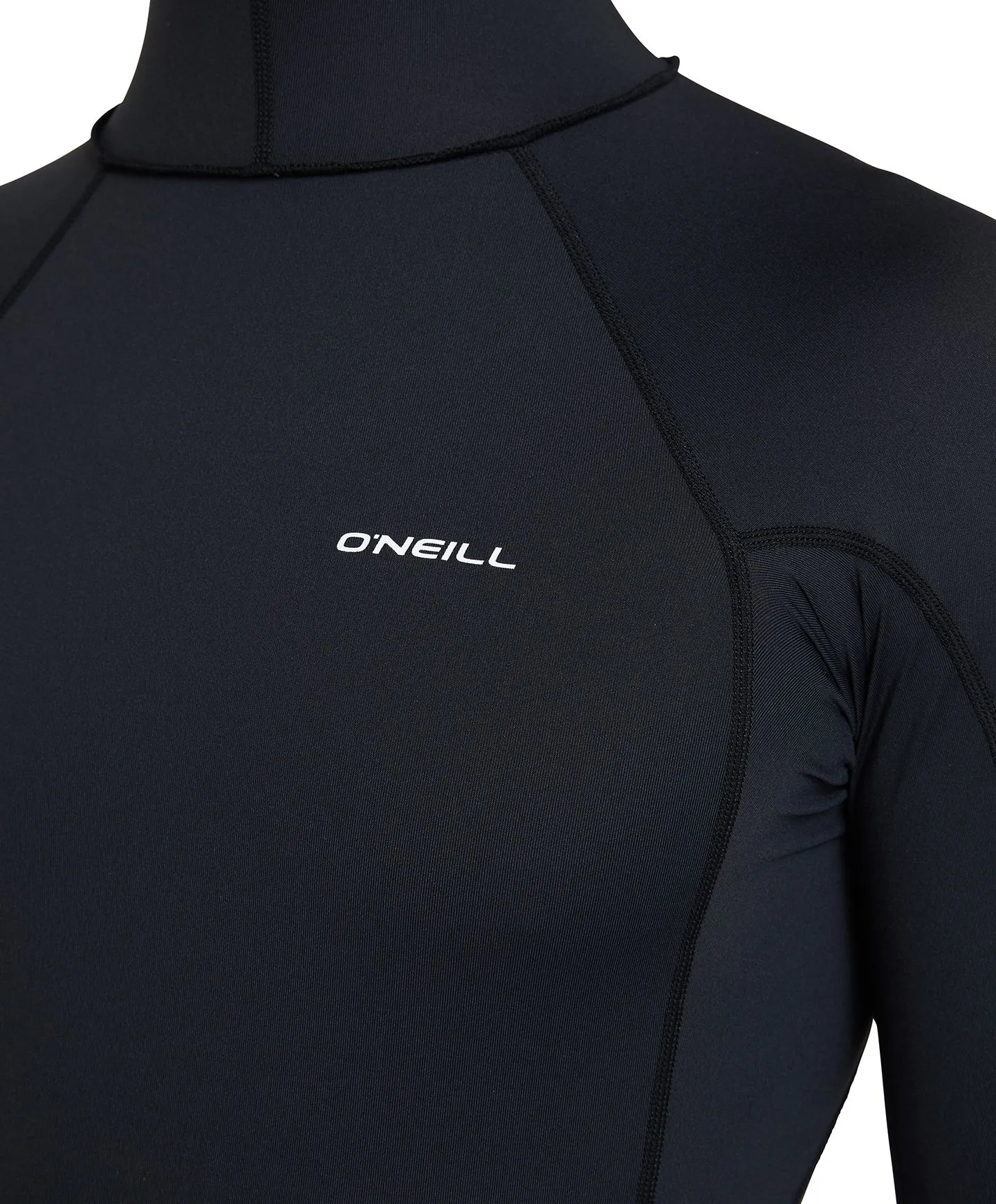 Oneill Psycho Hooded UV LS Rash Vest Mens - Black/Black/Black