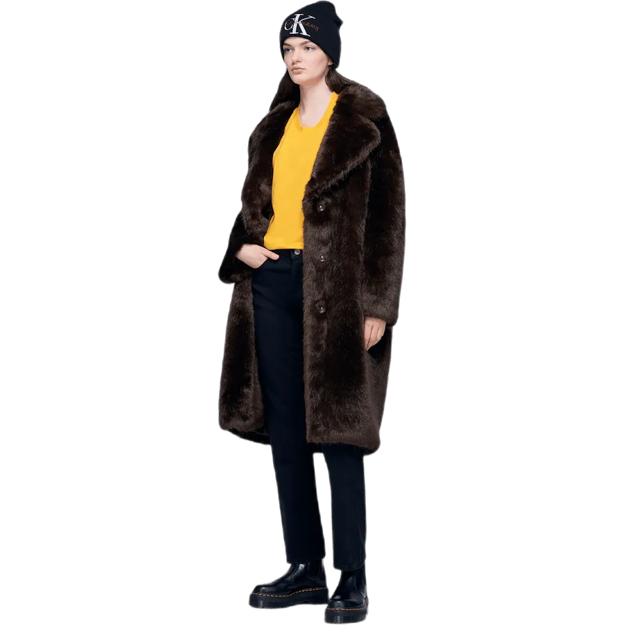 Oversized Drop Shoulder Brown