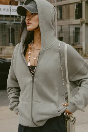 Oversized Zip Hoodie