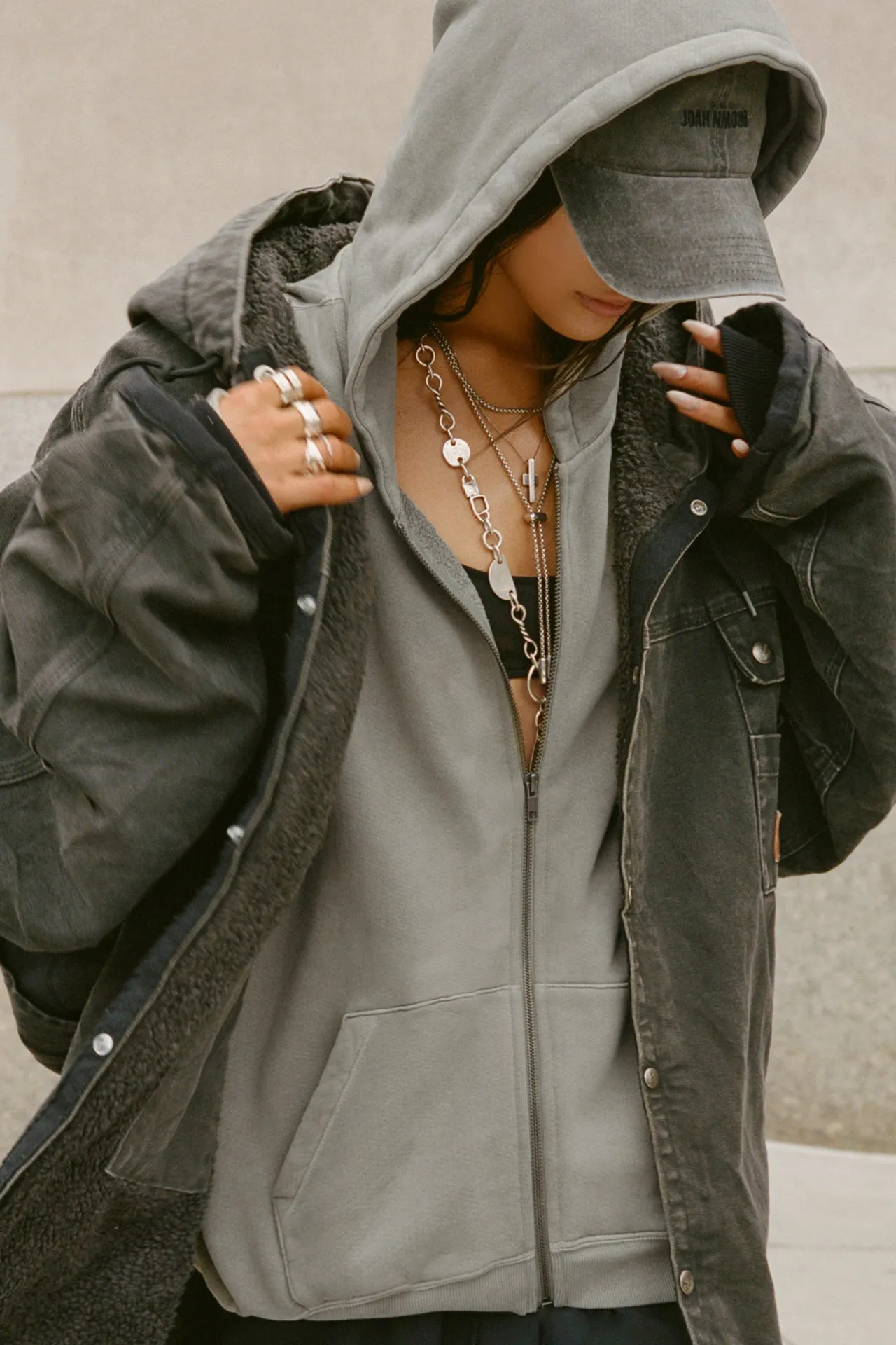 Oversized Zip Hoodie